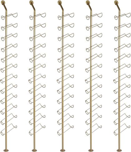 10 Pack Freestanding Floor Metal Rack Holds 120 Bottles Display Storage Shelves for Kitchen Pantry Dining Room Bar in Kuwait