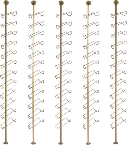 10 Pack Freestanding Floor Metal Rack Holds 120 Bottles Bottles Metal Storage Rack for Kitchen Pantry Dining Room Bar in Kuwait