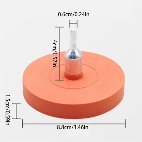 Car Eraser Wheel 4 Inch Decal Remover Eraser Wheel Adhesive Sticker Pinstripe Remover Paint Repair Quick Cleaning Tool in Saudi Arabia