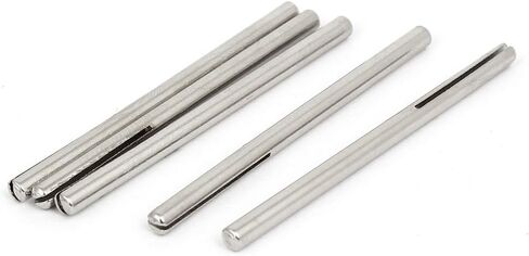 uxcell 3mm 1/8 Inch Shank Dia Split Mandrel Silver Tone 5pcs for Abrasive Sandpaper in Saudi Arabia