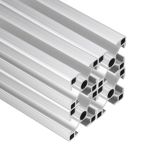 uxcell 2Pcs 250mm 3030 Aluminum Extrusion Profile, European Standard Anodized Linear Rail for 3D Printer Part, CNC Machine, Linear Rail Guide, Black in Kuwait