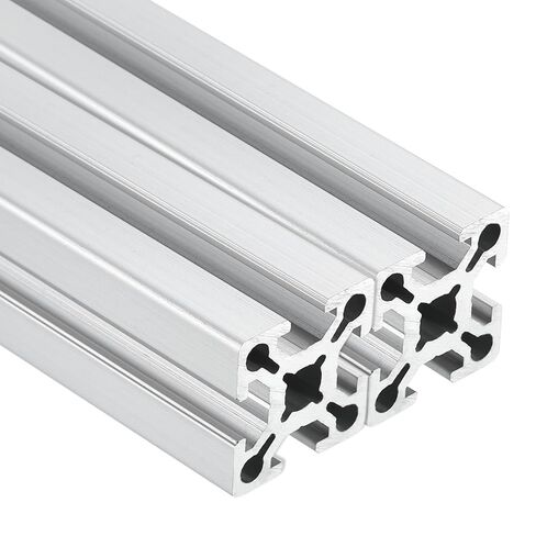 uxcell 4Pcs 1010/10 Series 1x1 Inch Aluminum Extrusion Profile, European Standard Anodized Linear Rail for 3D Printer Part, CNC Machine, Linear Rail Guide Frame (150mm, Silver) in Kuwait