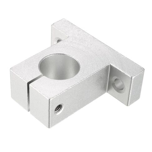 uxcell 2pcs SK20 Aluminum Linear Rod Rail Shaft Support for 20mm Diameter Shaft, Linear Motion Rail Guides Mounting Bracket for CNC Machine, 3D Printer, Automation Equipment, Silver Tone in Kuwait