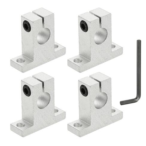 MECCANIXITY SK10 Aluminum Linear Rod Rail Shaft Support, 10 mm ID Linear Rail Mounting Bracket Motion Rod Clamping Guide Support for 3D Printer, Pack of 4 in Saudi Arabia