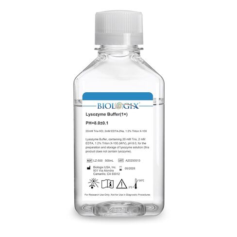 Lab Lysozyme Buffer 1×, pH 8.0, 1×Concentrate, 500ml/Bottle in Saudi Arabia