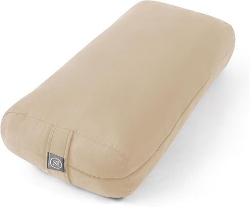 Meditation Cushion Bolster Pillow for Restorative Yoga – Supportive Cushion for Meditation, Pilates, and Relaxation – Filled with Buckwheat Hulls - Removable Cover in Saudi Arabia