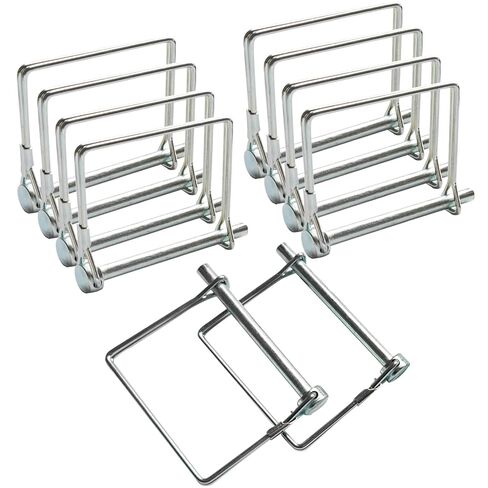 10 قطع من دبوس قفل السلك، 1/4 بوصة دبوس وصلة أمان شديد التحمل دبوس قفل عمود لمقطورات المزرعة والعربات وحديقة الحديقة in Kuwait