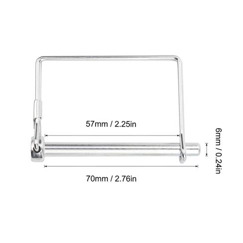 10 قطع من دبوس قفل السلك، 1/4 بوصة دبوس وصلة أمان شديد التحمل دبوس قفل عمود لمقطورات المزرعة والعربات وحديقة الحديقة in Kuwait