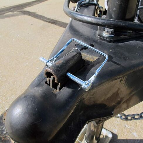 10 قطع من دبوس قفل السلك، 1/4 بوصة دبوس وصلة أمان شديد التحمل دبوس قفل عمود لمقطورات المزرعة والعربات وحديقة الحديقة in Kuwait