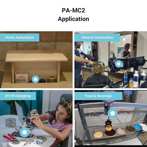 المحرك الخطي الصغير 12 فولت من شركة Progressive Automations - 56 رطل، 2 بوصة، حماية الطقس IP54 للأغذية والمشروبات، أتمتة المنزل، الأتمتة العامة، محرك كهربائي بتيار مستمر، PA-MC2 in Kuwait