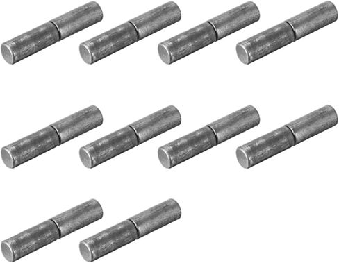 10 مجموعة ملحومة بمفصل أسطواني إزالة عمود الباب 32x8/37x9/53x16 مللي متر بوابة المنزل نافذة جزء ذكر إلى أنثى مفصل فولاذي دبوس (37x9 مللي متر) in Kuwait