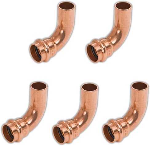 DMNI ProPress FTG Copper ProPress 90 درجة وصلة كوع الشارع السكنية التجارية (حزمة من 5، 3/4 بوصة) in Saudi Arabia