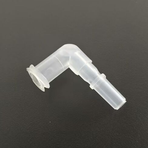 L-نوع Luer قفل محول أنثى Luer قفل 90 درجة الكوع 5/32 بوصة خرطوم بارب PP تركيبات البولي بروبلين لمعدات المختبرات واضحة 50 in Kuwait