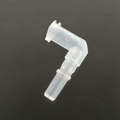 L-نوع Luer قفل محول أنثى Luer قفل 90 درجة الكوع 5/32 بوصة خرطوم بارب PP تركيبات البولي بروبلين لمعدات المختبرات واضحة 50 in Kuwait