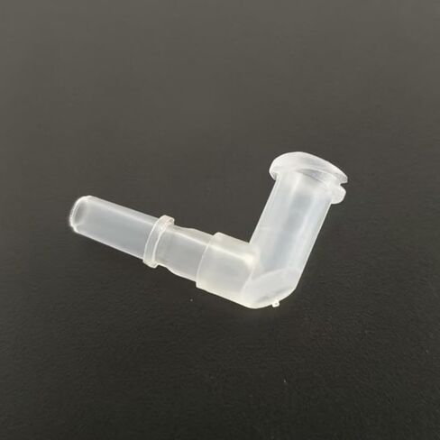 L-نوع Luer قفل محول أنثى Luer قفل 90 درجة الكوع 5/32 بوصة خرطوم بارب PP تركيبات البولي بروبلين لمعدات المختبرات واضحة 50 in Kuwait