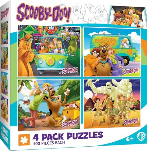 Mortpieces-Gigsaw Puzzle مجموعة للأطفال 6+ سنوات ، 4 عبوات من 100 قطعة ، لعبة تعليمية وممتع in Kuwait