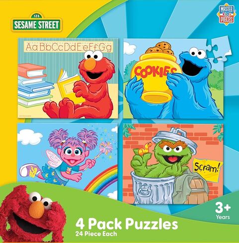 Mortpieces-Gigsaw Puzzle مجموعة للأطفال 6+ سنوات ، 4 عبوات من 100 قطعة ، لعبة تعليمية وممتع in Kuwait