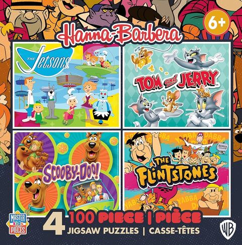Mortpieces-Gigsaw Puzzle مجموعة للأطفال 6+ سنوات ، 4 عبوات من 100 قطعة ، لعبة تعليمية وممتع in Kuwait