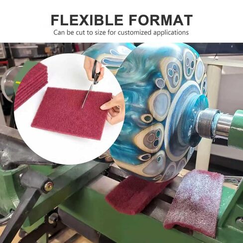 وسادة جرجر مقاس 12.7 سم × 20.32 سم كستنائي مكونة من 6 قطع - الجرجر، والتجفيف، والصنفرة، وخدش التصاق إعداد الطلاء التمهيدي - إعداد السطح لأعمال النجارة في هياكل السيارات والسيارات 7447 in Kuwait