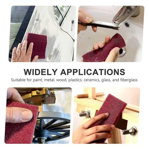 وسادة جرجر مقاس 12.7 سم × 20.32 سم كستنائي مكونة من 6 قطع - الجرجر، والتجفيف، والصنفرة، وخدش التصاق إعداد الطلاء التمهيدي - إعداد السطح لأعمال النجارة في هياكل السيارات والسيارات 7447 in Kuwait