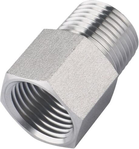 متري أنثى إلى ذكر موضوع 304 ماسورة من الفولاذ المقاوم للصدأ تركيب المخفض محول ضغط موصل (M12x1 إلى M14x1.5) in Kuwait