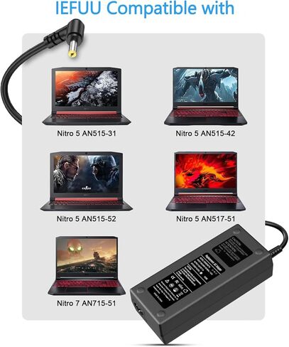 180W 135W AC شاحن لـ Acer Predator Helios 300 PH315-52 G3-571 PH315-51 PH317-51 G3-572 AN517-51 AN515-54 AN515-55 TRITON 300 500 NITRO 5 7 GAMING LOTPER in Kuwait