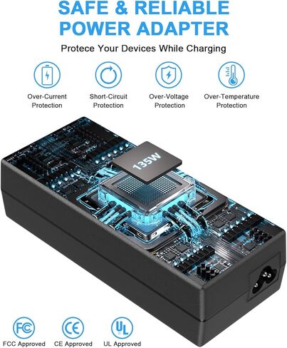 180W 135W AC شاحن لـ Acer Predator Helios 300 PH315-52 G3-571 PH315-51 PH317-51 G3-572 AN517-51 AN515-54 AN515-55 TRITON 300 500 NITRO 5 7 GAMING LOTPER in Kuwait