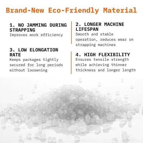 بكرة ربط من مادة البولي بروبيلين (PP) بطول 6000 بوصة × عرض 1/2 بوصة × سمك 0.03 بوصة، وقوة كسر 300 رطل 8 بوصة، وربط ملفوف شديد التحمل من البولي بروبيلين للمنصات والصناديق والتعبئة الصناعية، باللون الأبيض in Kuwait