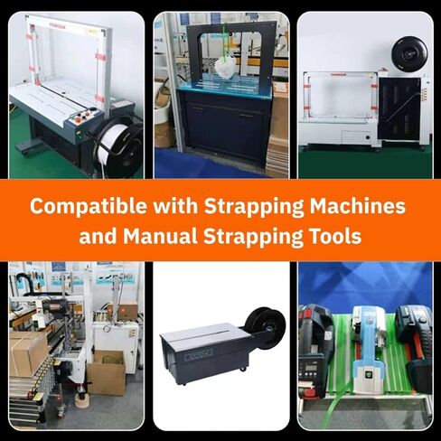 بكرة ربط من مادة البولي بروبيلين (PP) بطول 6000 بوصة × عرض 1/2 بوصة × سمك 0.03 بوصة، وقوة كسر 300 رطل 8 بوصة، وربط ملفوف شديد التحمل من البولي بروبيلين للمنصات والصناديق والتعبئة الصناعية، باللون الأبيض in Kuwait