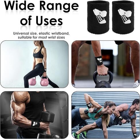 واقيات المعصم Kettlebell مع لوحة صلبة مدمجة من البولي بروبيلين للحماية من الصدمات، وعصابات رأس قطنية ماصة للرطوبة للرفع الثقيل وHIIT، إعداد بدون إعداد كبير مناسب للمعصمين الأكثر سمكًا والمستخدمين الذين يزيد وزنهم عن 220 رطلاً in Saudi Arabia