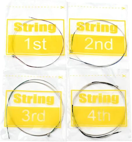 PURPLELILY Viola Strings Full Set (A-D-G-C) Steel Core Nickel-Chromium Wound With Nickel-plated Ballhead For 1st-4th Viola Viola String Full Set Viola String Set Viola Accessories Kit For Beginners in Kuwait