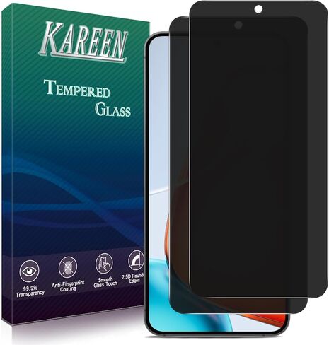 واقي شاشة Kareen (2 Pack) لـ Samsung Galaxy A13 5G Glass مقسّرًا ، مضادًا للخدش ، خالي من الفقاعات ، ودية في الحالة in Kuwait