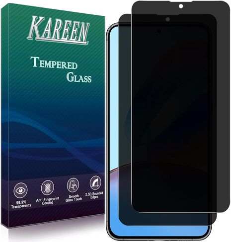 واقي شاشة Kareen (2 Pack) لـ Samsung Galaxy A13 5G Glass مقسّرًا ، مضادًا للخدش ، خالي من الفقاعات ، ودية في الحالة in Kuwait