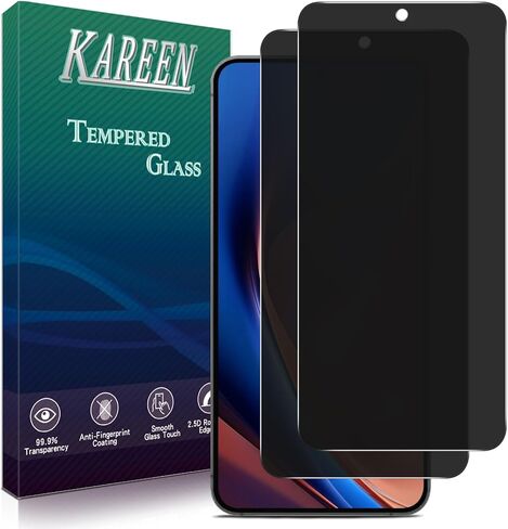 واقي شاشة Kareen (2 Pack) لـ Samsung Galaxy A13 5G Glass مقسّرًا ، مضادًا للخدش ، خالي من الفقاعات ، ودية في الحالة in Kuwait