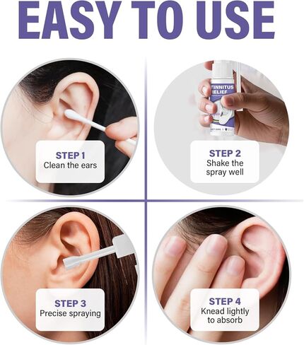 تخفيف طنين الأذن من طنين الأذن، رذاذ طنين الأذن، تقليل ضوضاء الأذن وتحسين السمع، فعال في تقليل طنين الأذن، 1.0 أونصة سائلة in Kuwait