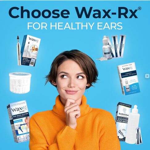 EarAcheRx ™ قطرات تخفيف الألم من WaxRx - 4٪ ليدوكائين سريع المفعول لتخفيف آلام الأذن - آمن للبالغين والأطفال 2+ - يتضمن سدادات قطنية - 0.5 أونصة سائلة in Saudi Arabia