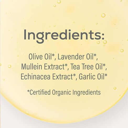 قطرات زيت الأذن العضوية الطبيعية من والي للبالغين، تريح وتلطف الأذنين، موثوقة منذ عام 1991، مملوءة بالثوم والمولين وشجرة الشاي والقنفذية، 1 أونصة سائلة in Kuwait