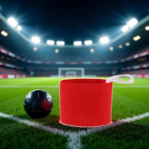 قطعتان من شارات الفرقة الحمراء للكبار مرنة غير قابلة للانزلاق وقابلة للتعديل، شارة لاصقة ملونة نيون، وسادات اليد والذراع لكرة القدم لكرة القدم، وفريق تدريب كرة القدم، واللوازم الرياضية، والسلع الرياضية in Kuwait