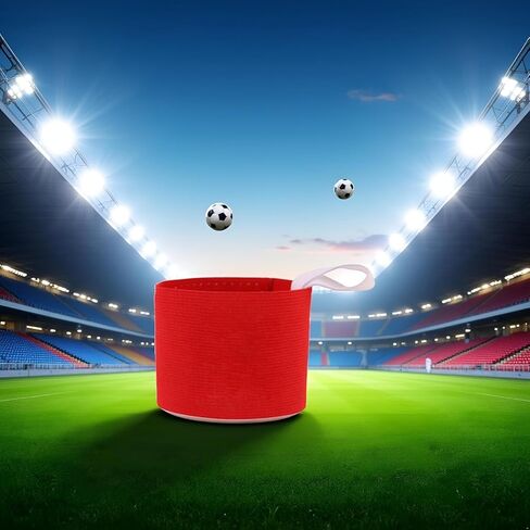 قطعتان من شارات الفرقة الحمراء للكبار مرنة غير قابلة للانزلاق وقابلة للتعديل، شارة لاصقة ملونة نيون، وسادات اليد والذراع لكرة القدم لكرة القدم، وفريق تدريب كرة القدم، واللوازم الرياضية، والسلع الرياضية in Kuwait