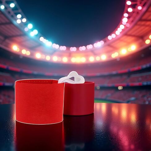 قطعتان من شارات الفرقة الحمراء للكبار مرنة غير قابلة للانزلاق وقابلة للتعديل، شارة لاصقة ملونة نيون، وسادات اليد والذراع لكرة القدم لكرة القدم، وفريق تدريب كرة القدم، واللوازم الرياضية، والسلع الرياضية in Kuwait