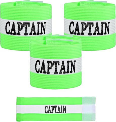 3pcs Captains Bands , Breathable Captain Armband, Elastic Captains Bands Soccer for Basketball Volleyball School Team Competition Coach Players Wrist Arm Band, Green in Saudi Arabia