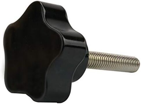 10 قطع (m8x40-10pc موضوع لقط البلاستيك الأسود مقبض اليد شكل نجمة المسمار على المقبض لأدوات الآلة) in Saudi Arabia