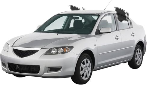 Precut Window Tint Film Front Two Door Windows Tint Film Cars Sun Blocking Protection Privacy Anti Shatter Glass 2 Ply Computer Cut Any Tint Shade for Mazda 3 Sedan 2004-2009 in Saudi Arabia