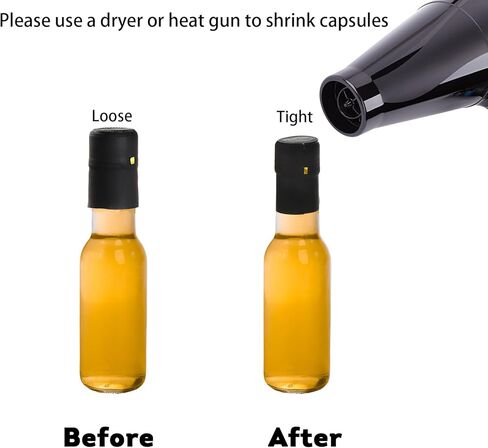 Cedilis 36 Pack Small Glass Bottle, 3oz Glass Woozy Bottle, Empty Mini Hot Sauce Bottles, Clear Liquor Wine Bottles with Shrink Capsule, Black Screw Caps, Dripper Insert in Kuwait