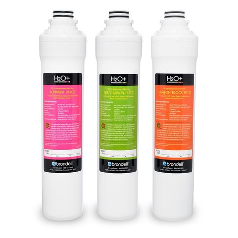 نظام تنقية المياه Brondell H2O+ Coral UC300 ثلاثي المراحل تحت سطح الطاولة (مرشحات بديلة UF-35) in Kuwait