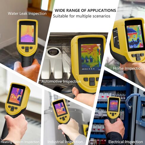 كاميرا حرارية محمولة، دقة 320 x 240 TISR، دقة عالية 120 x 90 IR، تصوير حراري صغير مع -4 درجة فهرنهايت ~ 1022 درجة فهرنهايت، 25 هرتز، كاميرا محمولة تعمل بالأشعة تحت الحمراء مع تحليل الكمبيوتر لفحص المنزل وصيانة التدفئة والتهوية وتكييف الهواء (HVAC) in Kuwait