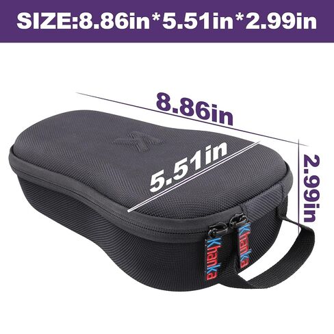 حافظة صلبة من khanka لكاميرا التصوير الحراري TOPDON TC004 Mini/HSFTOOLS HF96 / HF96V، حقيبة تخزين واقية محمولة متوافقة مع HSFTOOLS HF96/ HF96V والملحقات (الجراب فقط) - أسود in Saudi Arabia