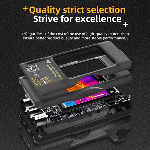 BSIDE Thermal Imaging Camera Multimeter 320×320 Resolution with 20000 Words Tester 3.98'' TFT Touchscreen 25Hz Infrared Thermal Camera (-20-550℃) 15 Thermal Palettes True RMS Auto-Ranging Multimeter in Kuwait