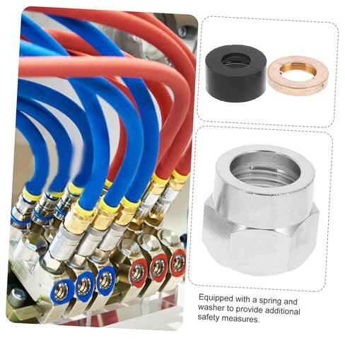 5pcs Flare Nut Tube Fitting Gas Connector Kit Retaining Ring Corrosion-Resistant Leak Design for Reliable Gas Supply in Kuwait