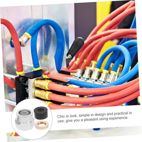 5pcs Flare Nut Tube Fitting Gas Connector Kit Retaining Ring Corrosion-Resistant Leak Design for Reliable Gas Supply in Kuwait